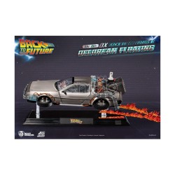 RETOUR VERS LE FUTUR - DeLorean II Flottant "Deluxe" - Statuette 20cm