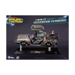 RETOUR VERS LE FUTUR - DeLorean II Flottant "Deluxe" - Statuette 20cm