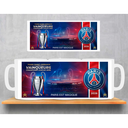 Mug Paris Saint Germain - Ligue  Des Champions