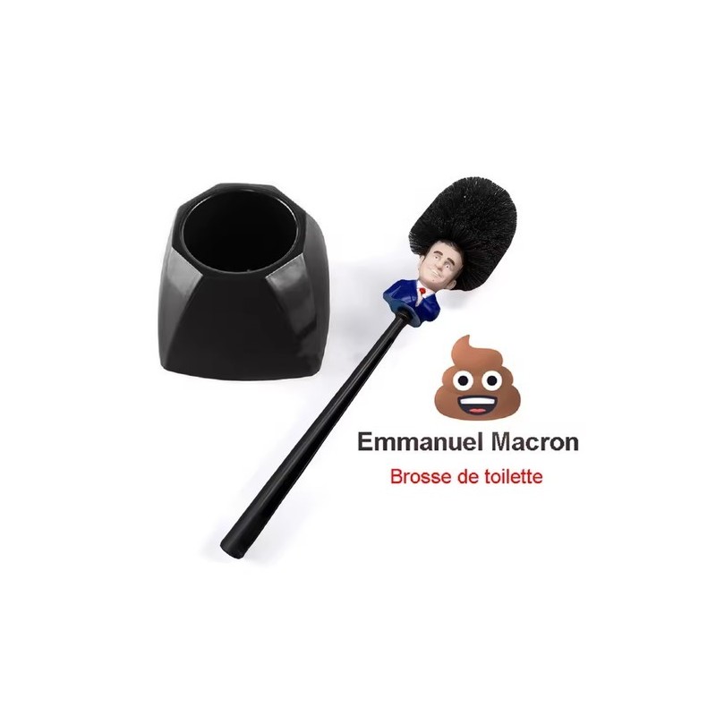 Brosse WC Emmanuel Macron