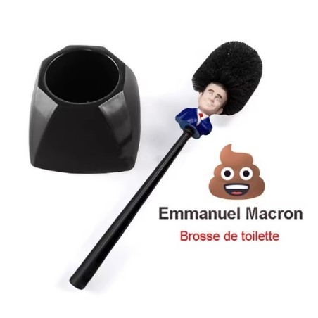 Brosse WC Emmanuel Macron