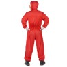 Déguisement combinaison voleur rouge adulte