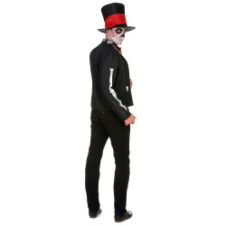 Déguisement Squelette motifs Dia de los muertos homme